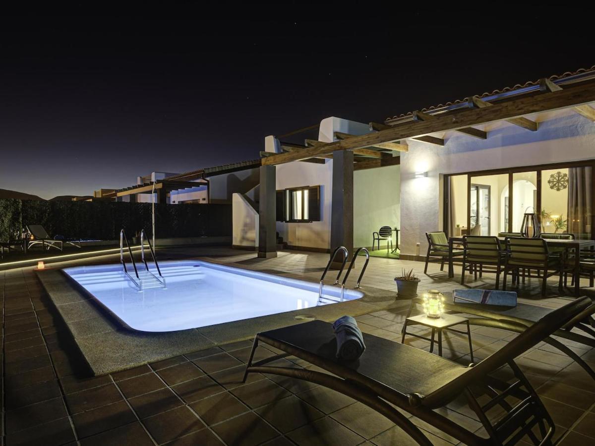 Villa El Molino piscina privada climatizada Caleta de Fuste Exterior foto